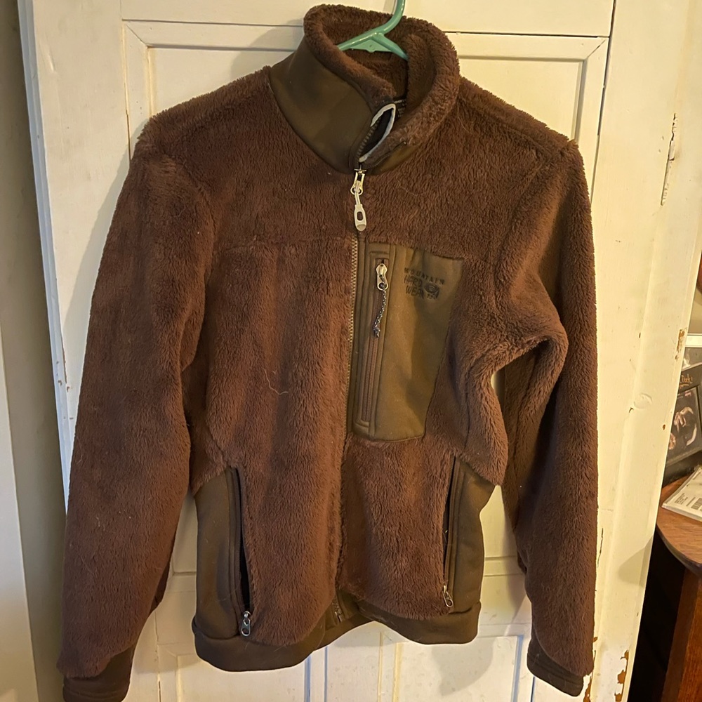 Mountain Hardwear Monkey Fur Fuzzy Zip up, women’s small, No Pilling!